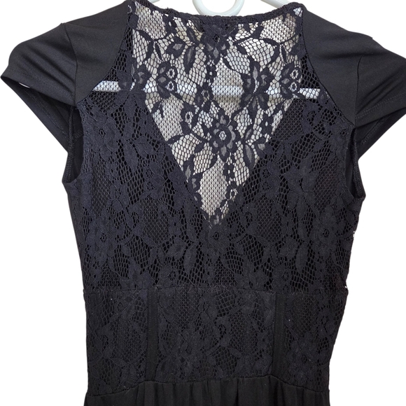 Guess Black Lace Jumpsuit - Picture 5 of 7